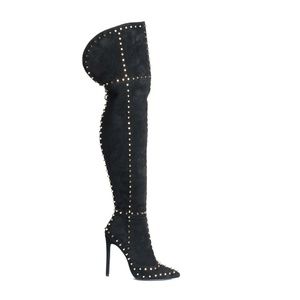 SOLD!!! Jennifer Lee Gold Studded Boots